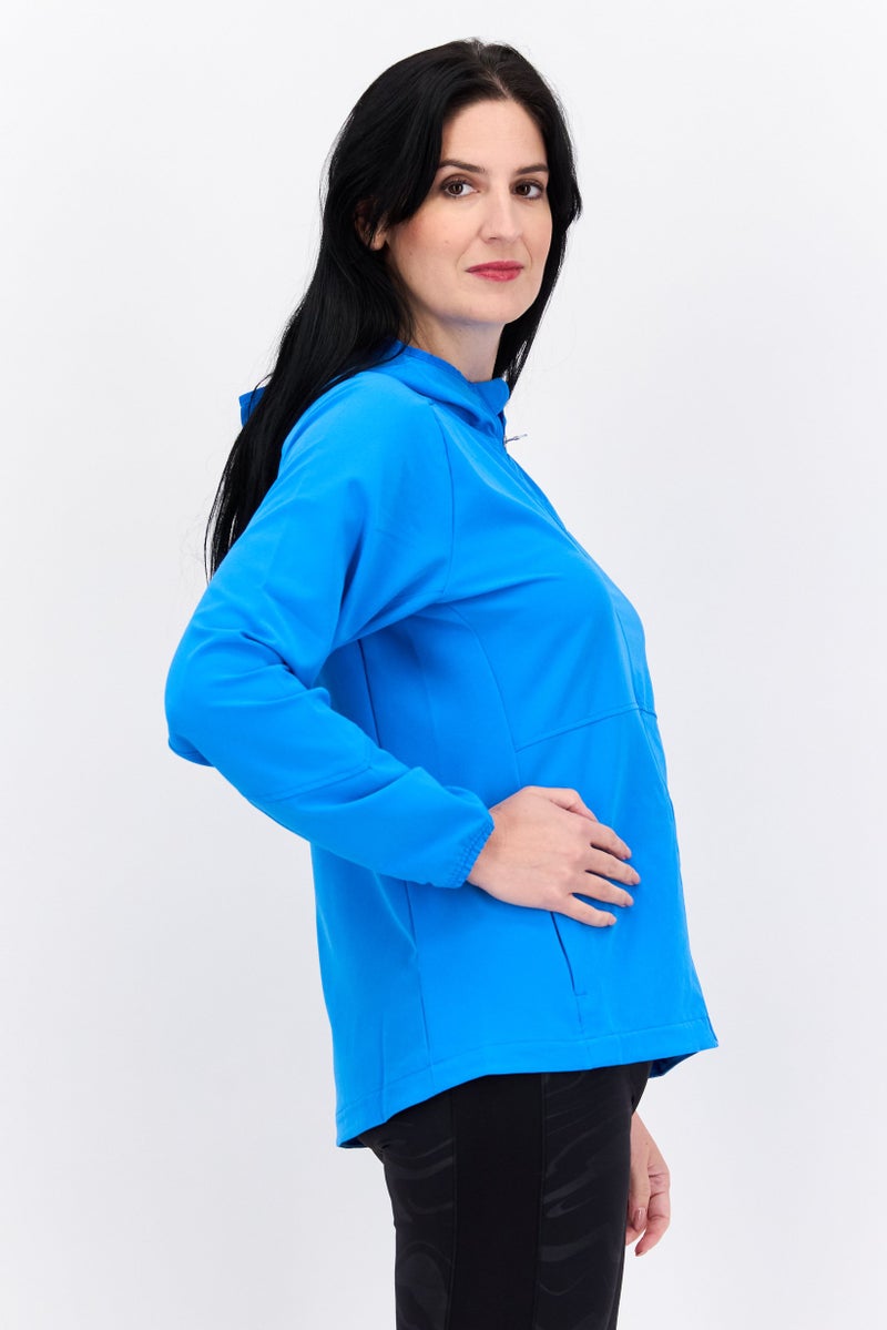 Brooks Women Sportswear Fit Long Sleeve Running Jackets, Blue - Image 2
